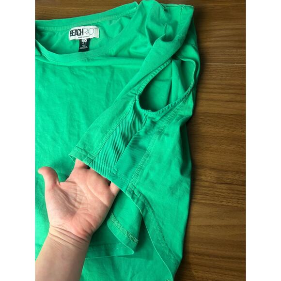 BEACH RIOT Dunes Green Cropped T-Shirt Tank Top Size M - Picture 5 of 6